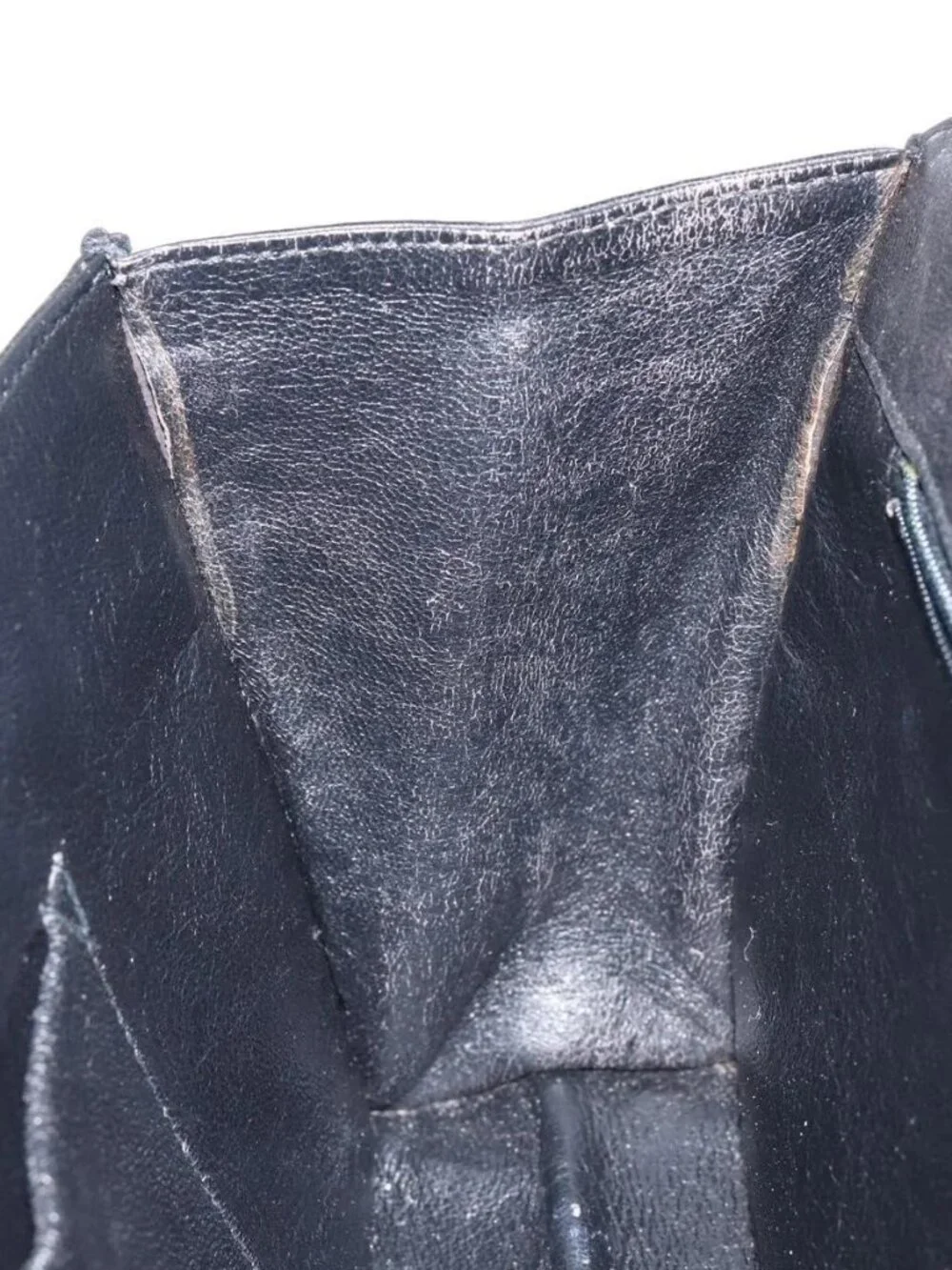 CHANEL COCO Mark Chain Shoulder Bag Lamb Skin Vintage Black CC Auth 146795
